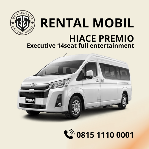 Mobil Hiace Premio executive 14seat full entertainment