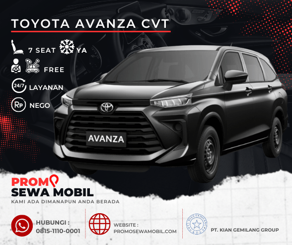 Mobil Rental Promo Sewa Avanza